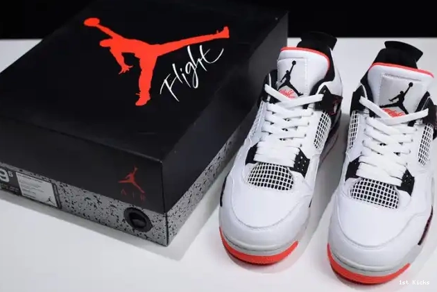1st Kicks Air Retro Hot 4 308497-116 Lava Jordan 0607
